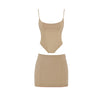 Bandage Crop Top & Skirt Set