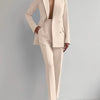 Solid Color Blazer Suit Set