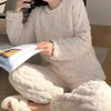 Ribbed Fleece Pajama Set