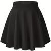 Black Pleated Mini Skirt