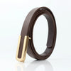 Versatile Black Leather Belt - 100cm