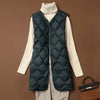 Plus Size V-Neck Down Vest