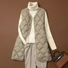 Plus Size V-Neck Down Vest