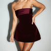 Strapless Backless Mini Dress