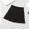 Brown Pleated Mini Skirt