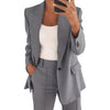 Mid-Length Cardigan Suit Set