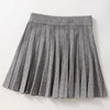 Knitted Pleated Mini Skirt