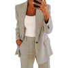 Mid-Length Cardigan Suit Set